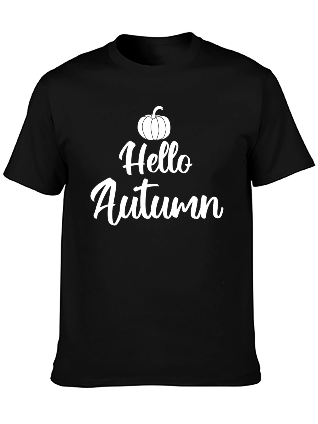 Hello Autumn Pumpkin Graphic T-Shirt