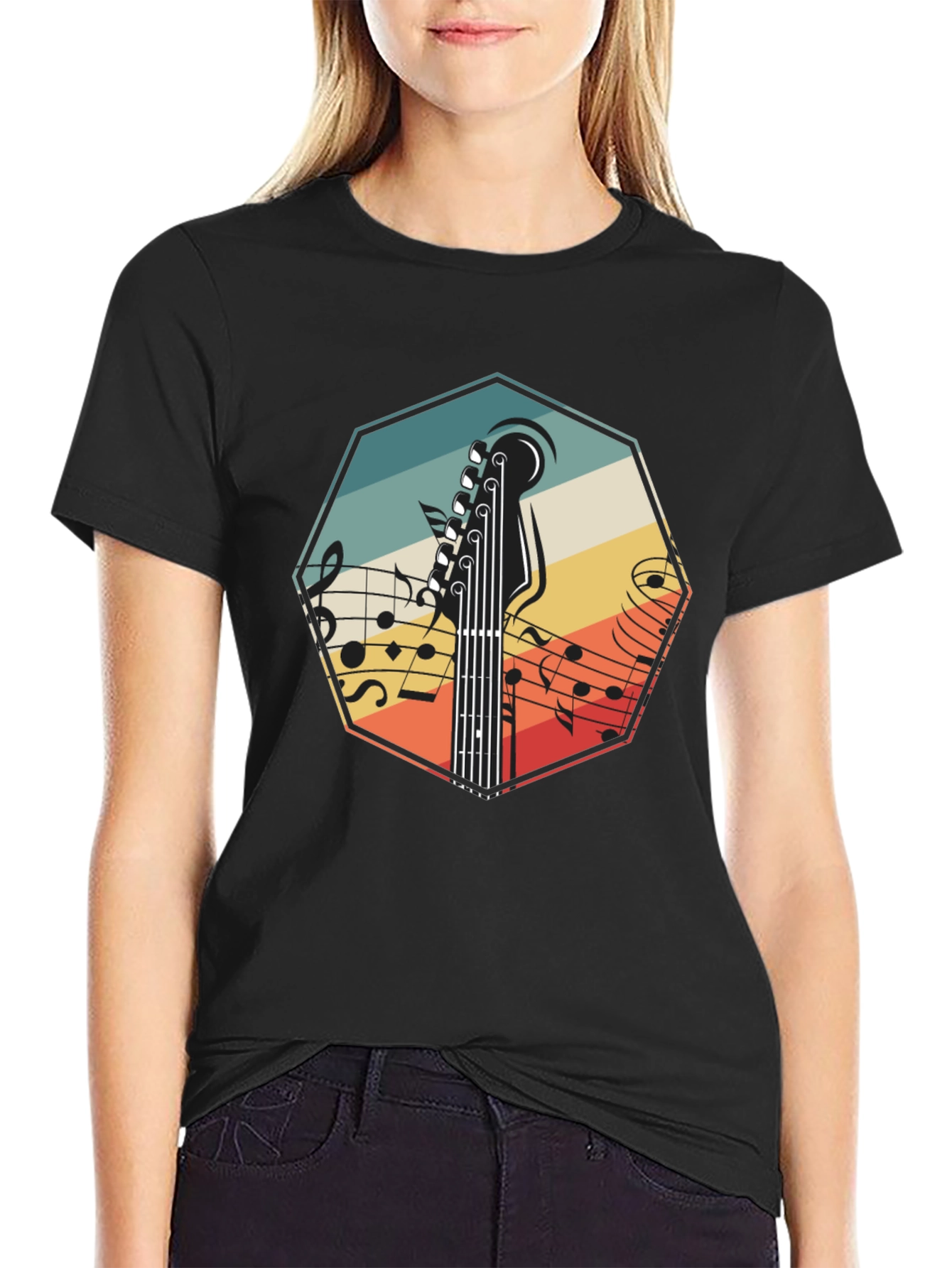 Retro Guitar Music T-Shirt