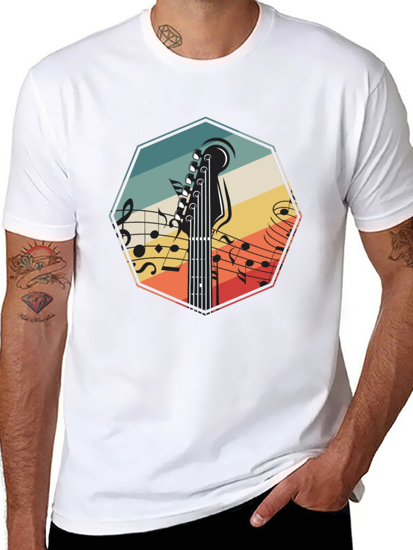 Retro Guitar Music T-Shirt