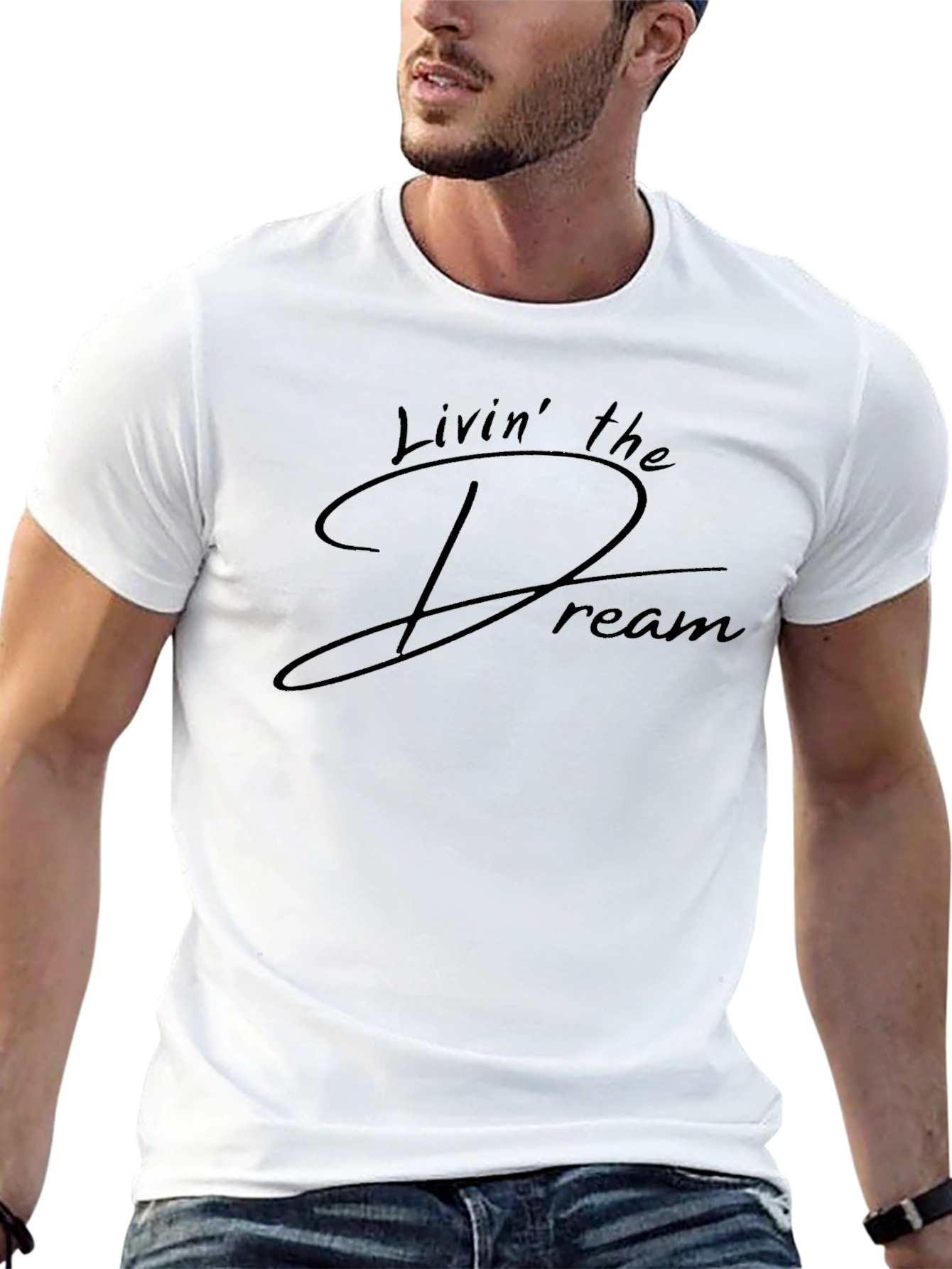 Livin the Dream Black Graphic Tee
