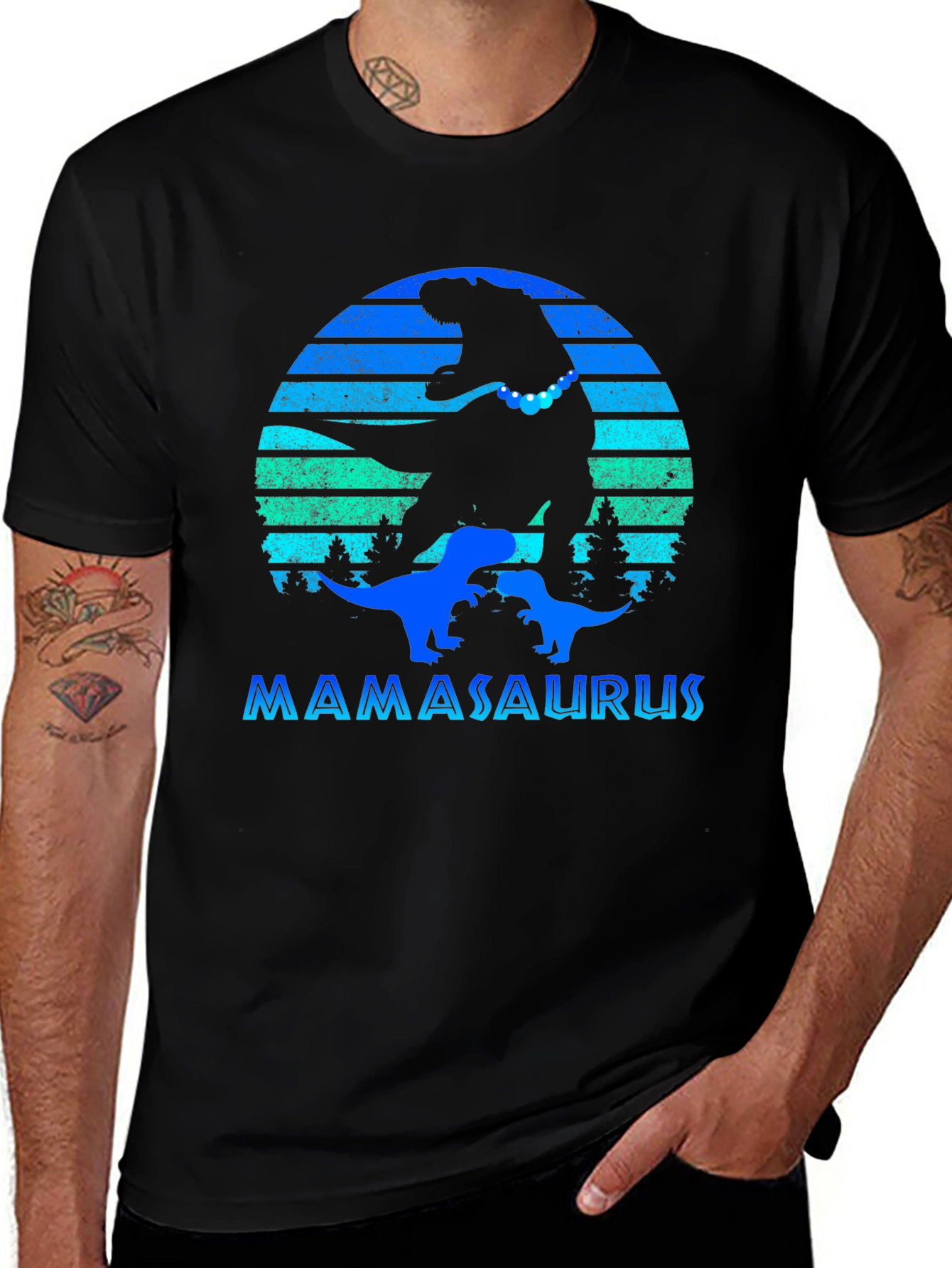 Mamasaurus Dinosaur T-Shirt Mothers Day Gift