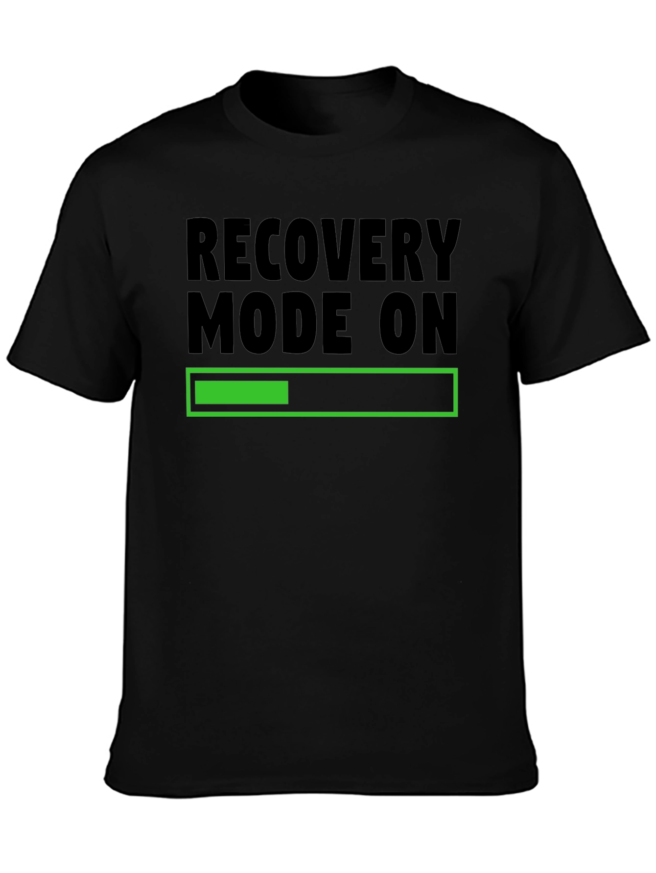 Recovery Mode On Black T-Shirt