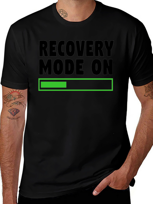 Recovery Mode On Black T-Shirt