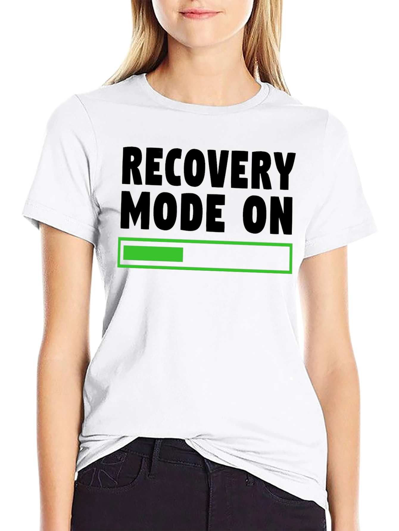 Recovery Mode On Black T-Shirt