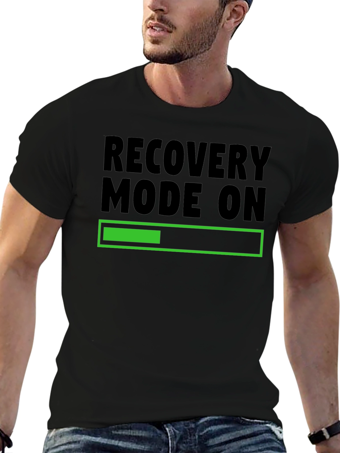 Recovery Mode On Black T-Shirt