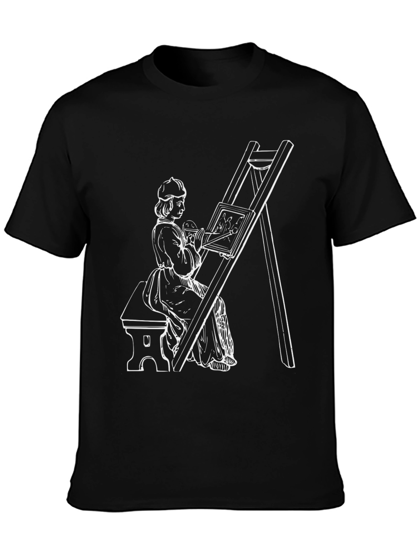 Artist at Easel Graphic T-Shirt