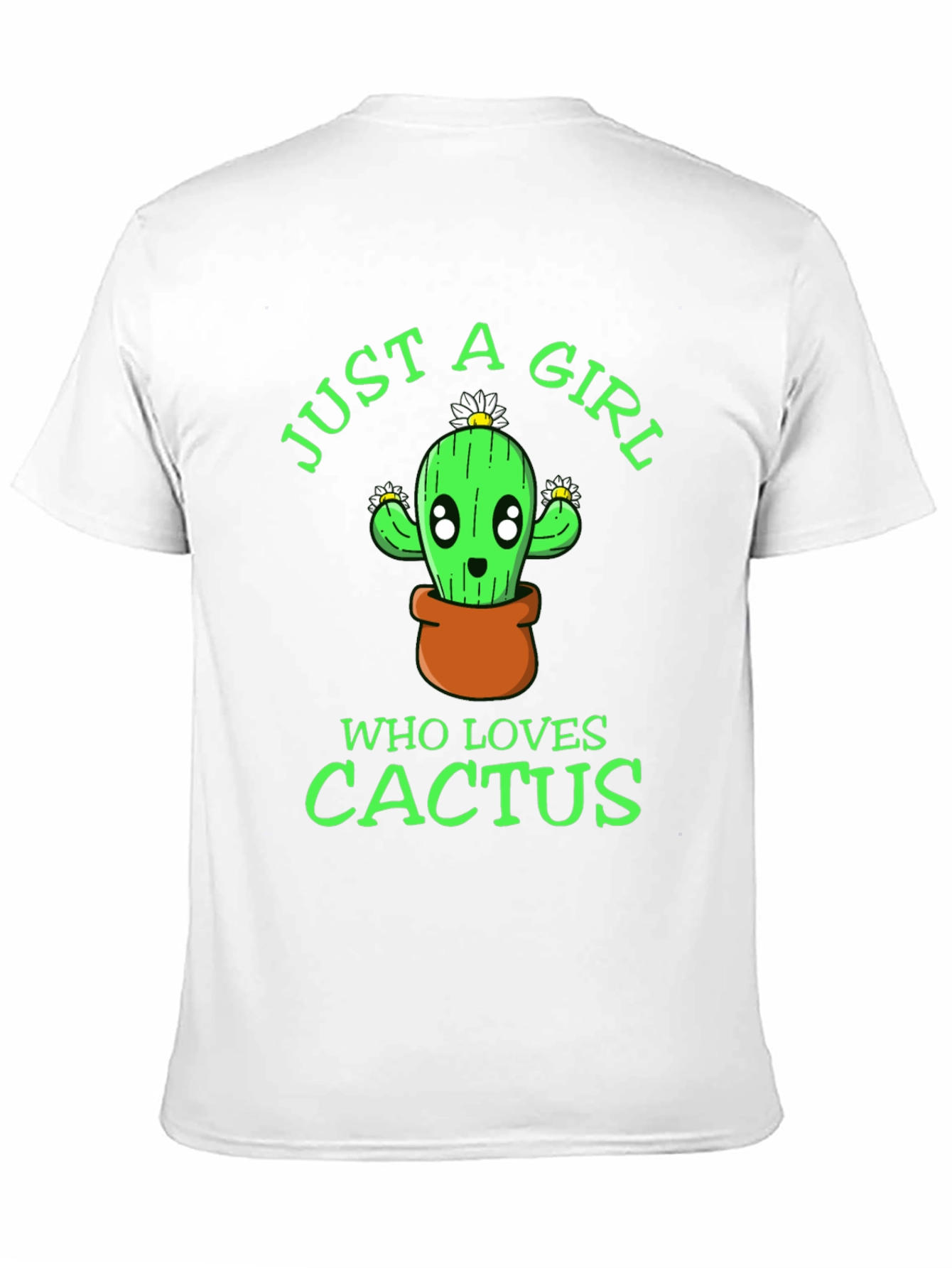 Just A Girl Who Loves Cactus Graphic T-Shirt