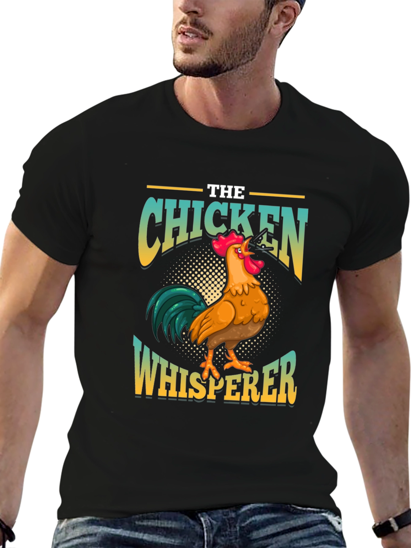 Chicken Whisperer Graphic T-Shirt - Farm Animal Lover Tee