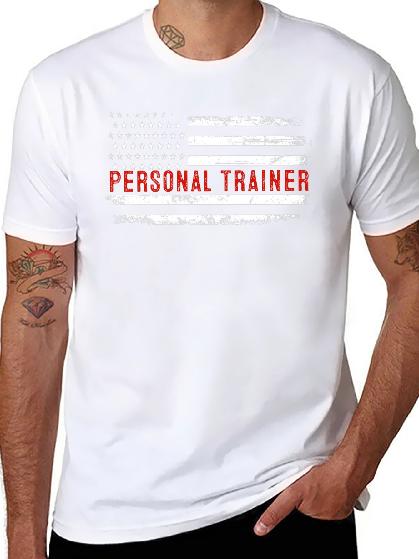 Patriotic Personal Trainer Graphic T-Shirt