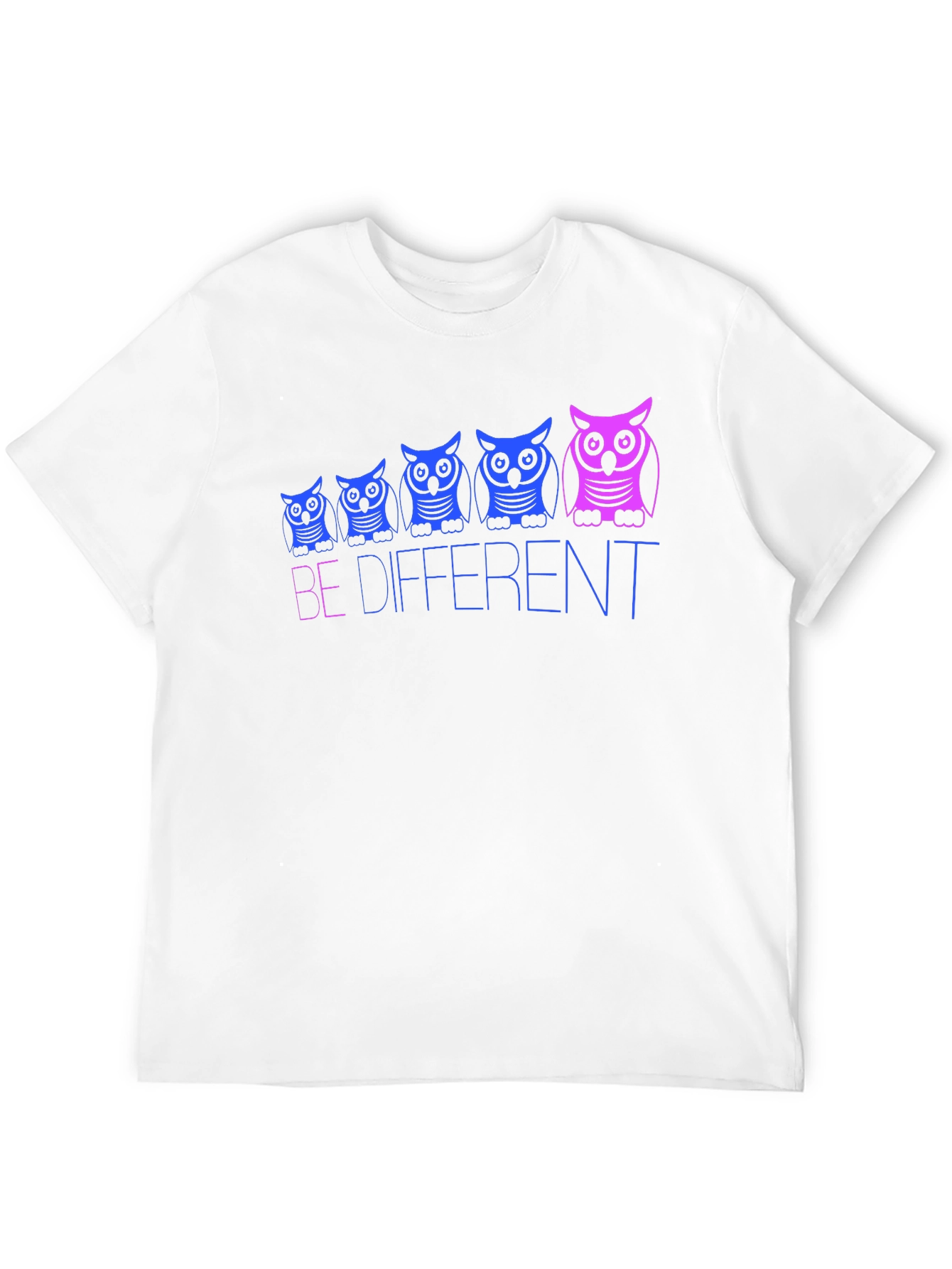 Be Different Owl Graphic Tee - Black