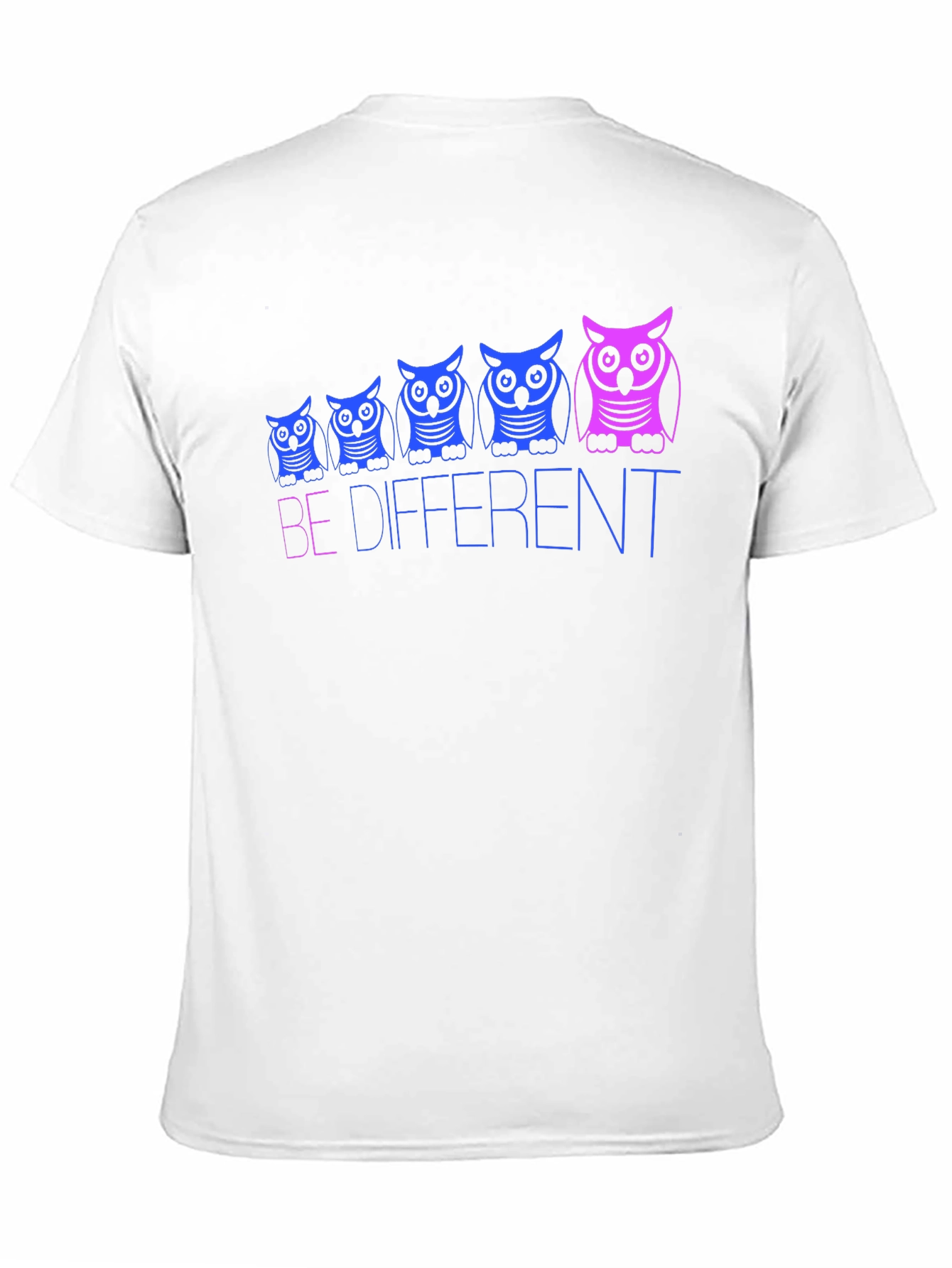 Be Different Owl Graphic Tee - Black