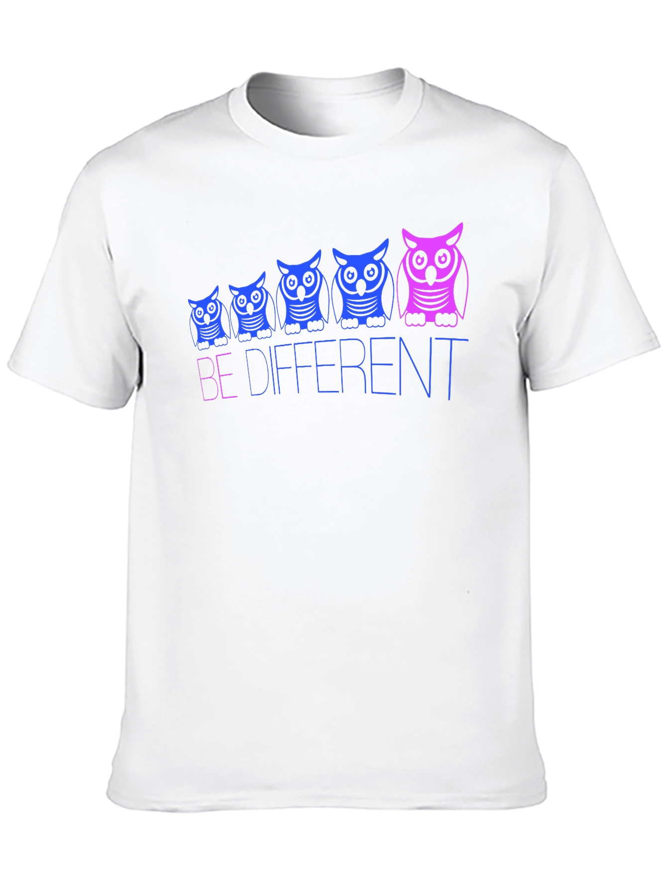 Be Different Owl Graphic Tee - Black