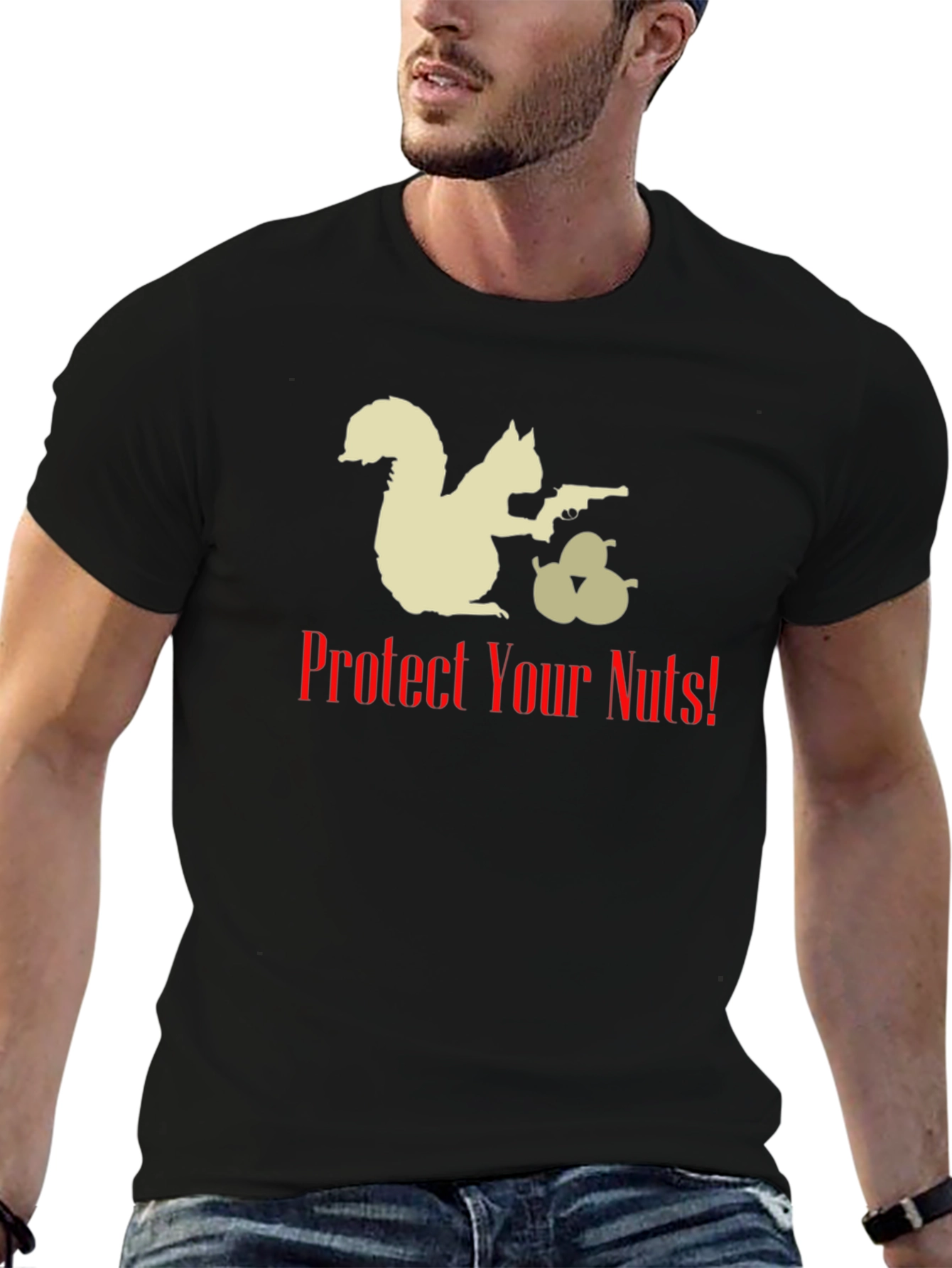Protect Your Nuts Funny Squirrel T-Shirt