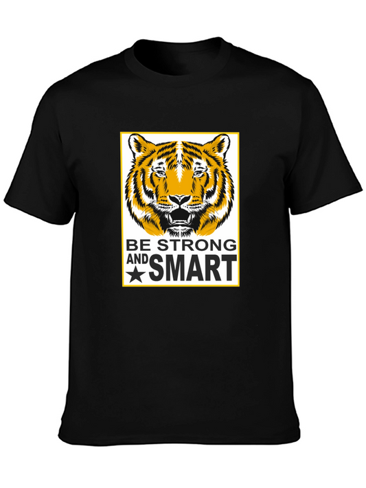 Be Strong and Smart Tiger Graphic Tee