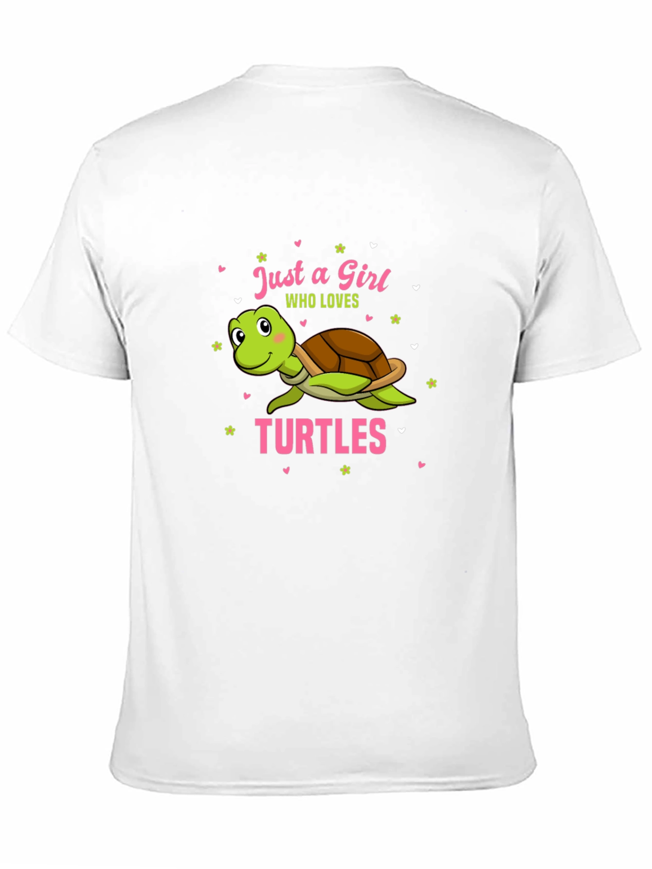 Just a Girl Who Loves Turtles Black T-Shirt