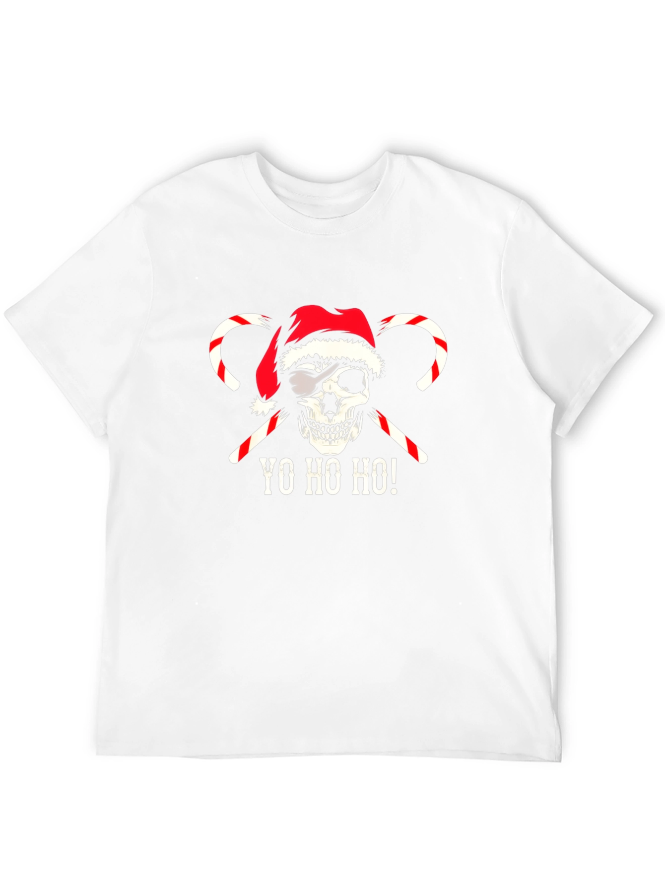 Christmas Skull Pirate T-Shirt - Yo Ho Ho!