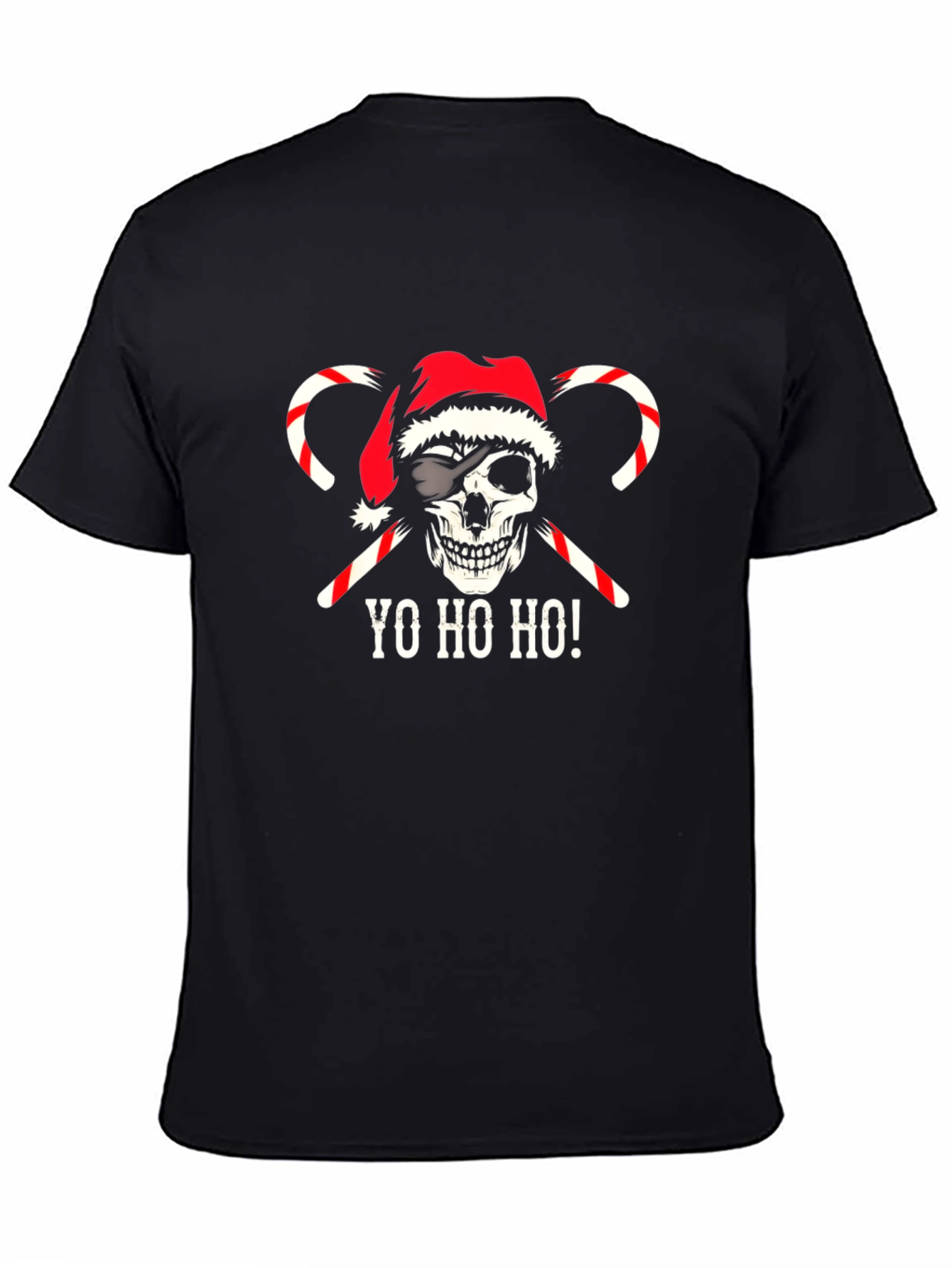 Christmas Skull Pirate T-Shirt - Yo Ho Ho!