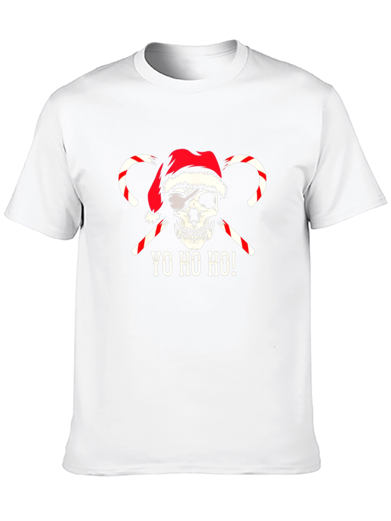 Christmas Skull Pirate T-Shirt - Yo Ho Ho!