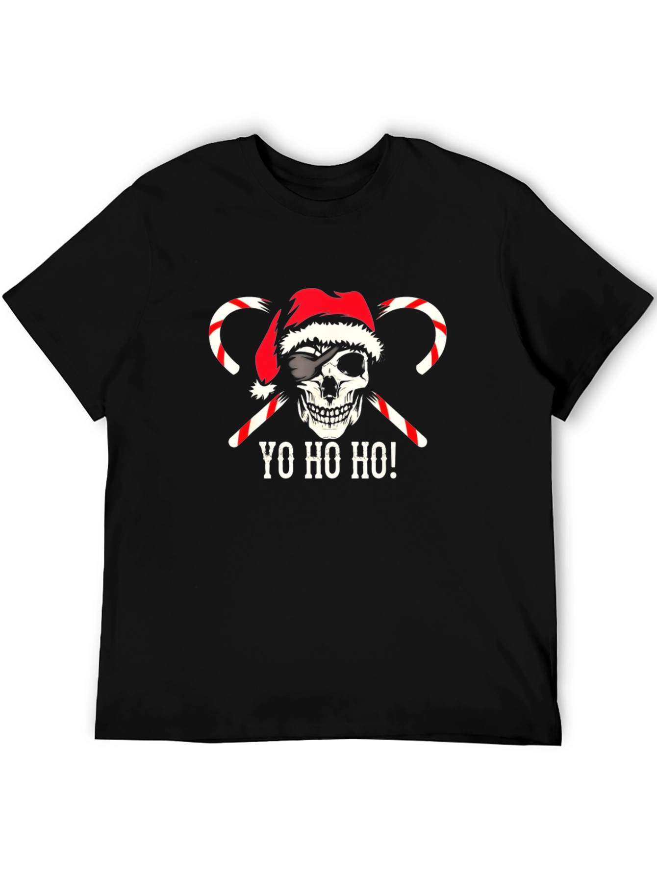 Christmas Skull Pirate T-Shirt - Yo Ho Ho!