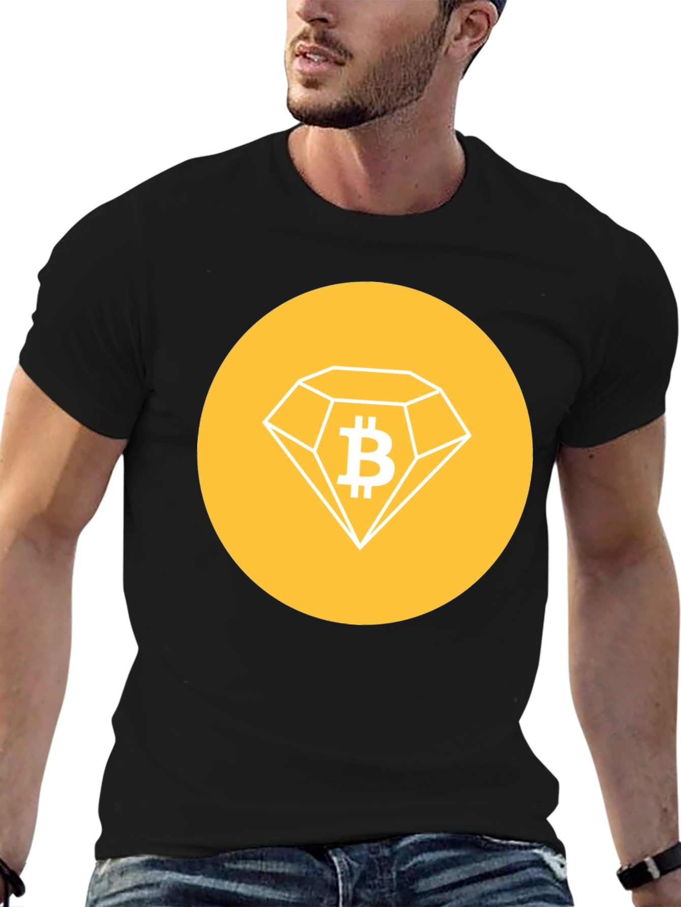 Bitcoin Diamond Black T-Shirt - Crypto Style