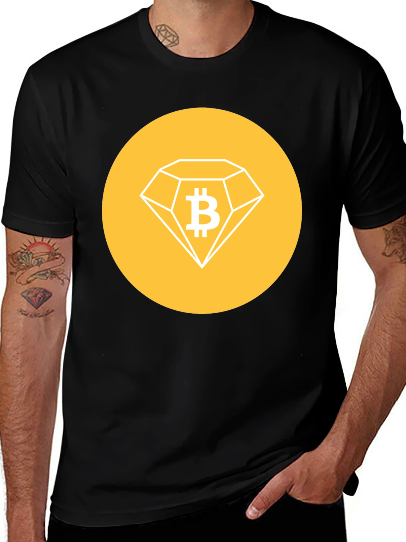 Bitcoin Diamond Black T-Shirt - Crypto Style