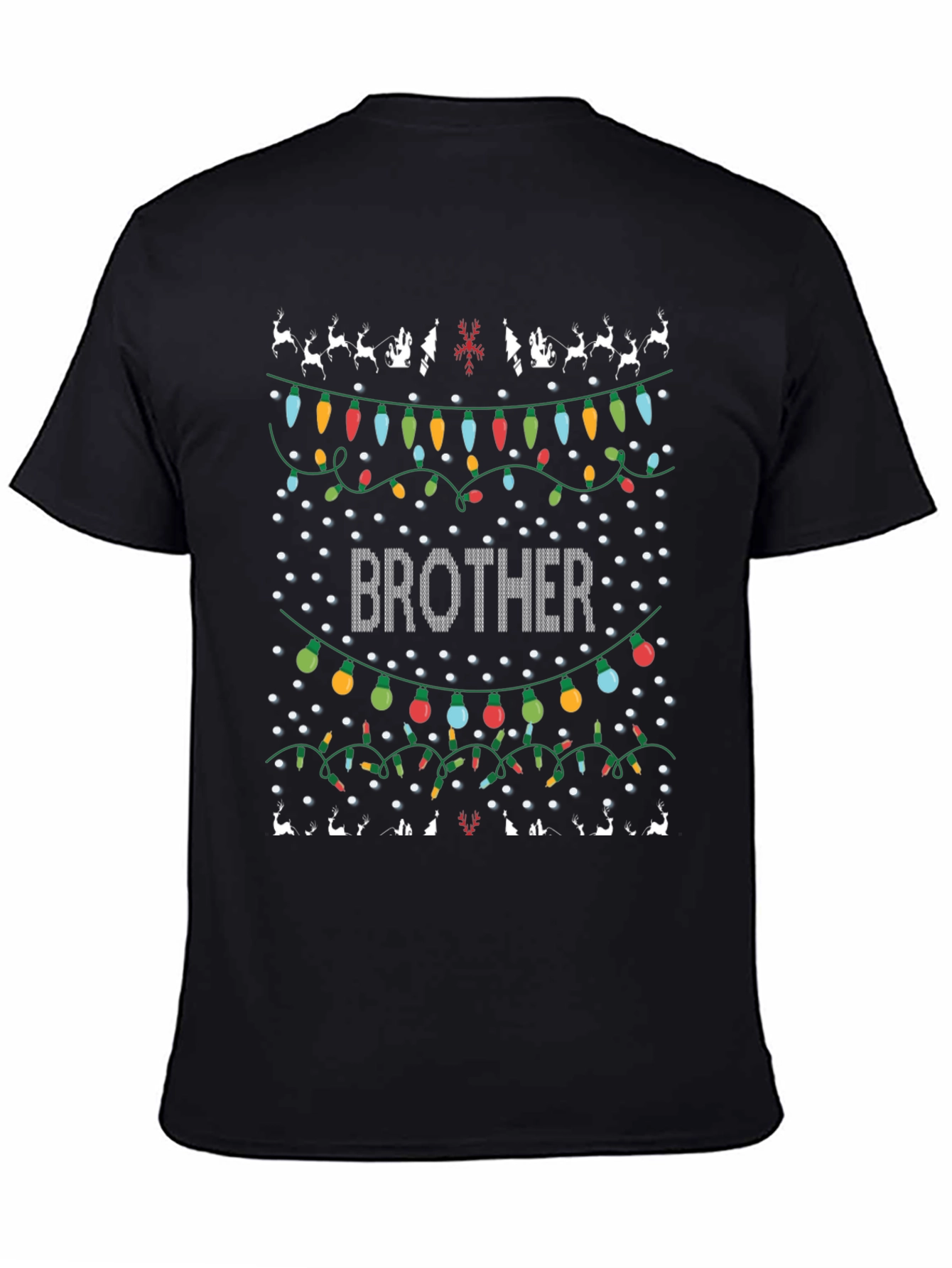 Brother Christmas Lights Graphic T-Shirt