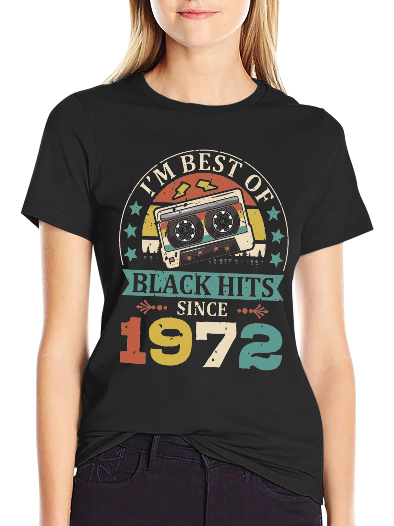 Retro Black Hits Since 1972 Graphic Tee
