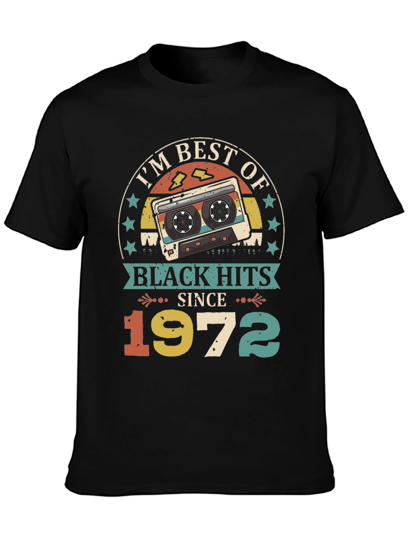 Retro Black Hits Since 1972 Graphic Tee