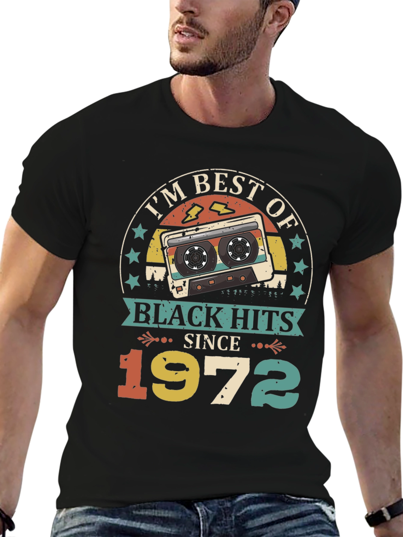 Retro Black Hits Since 1972 Graphic Tee