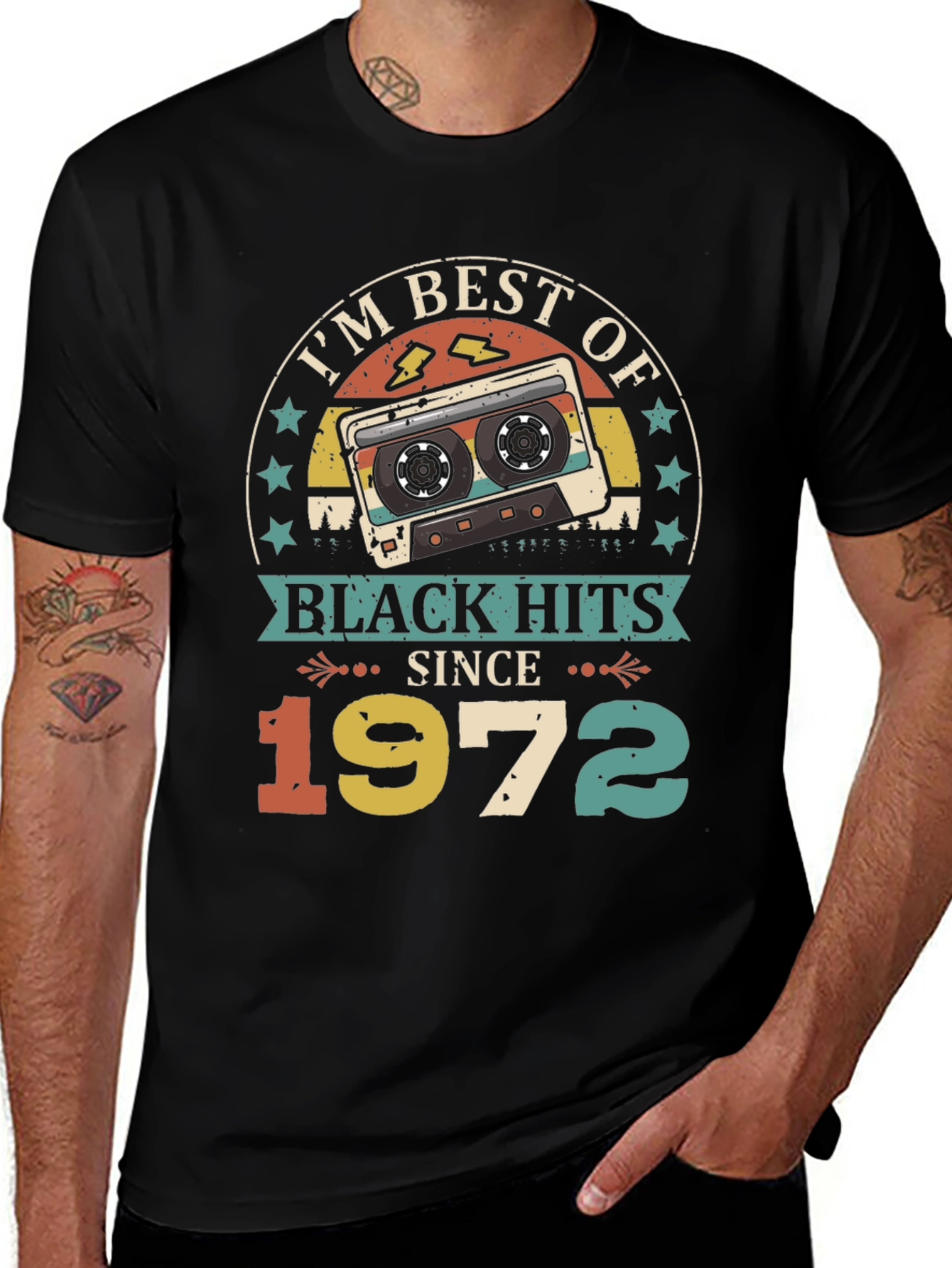 Retro Black Hits Since 1972 Graphic Tee