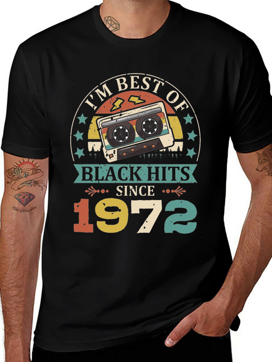 Retro Black Hits Since 1972 Graphic Tee