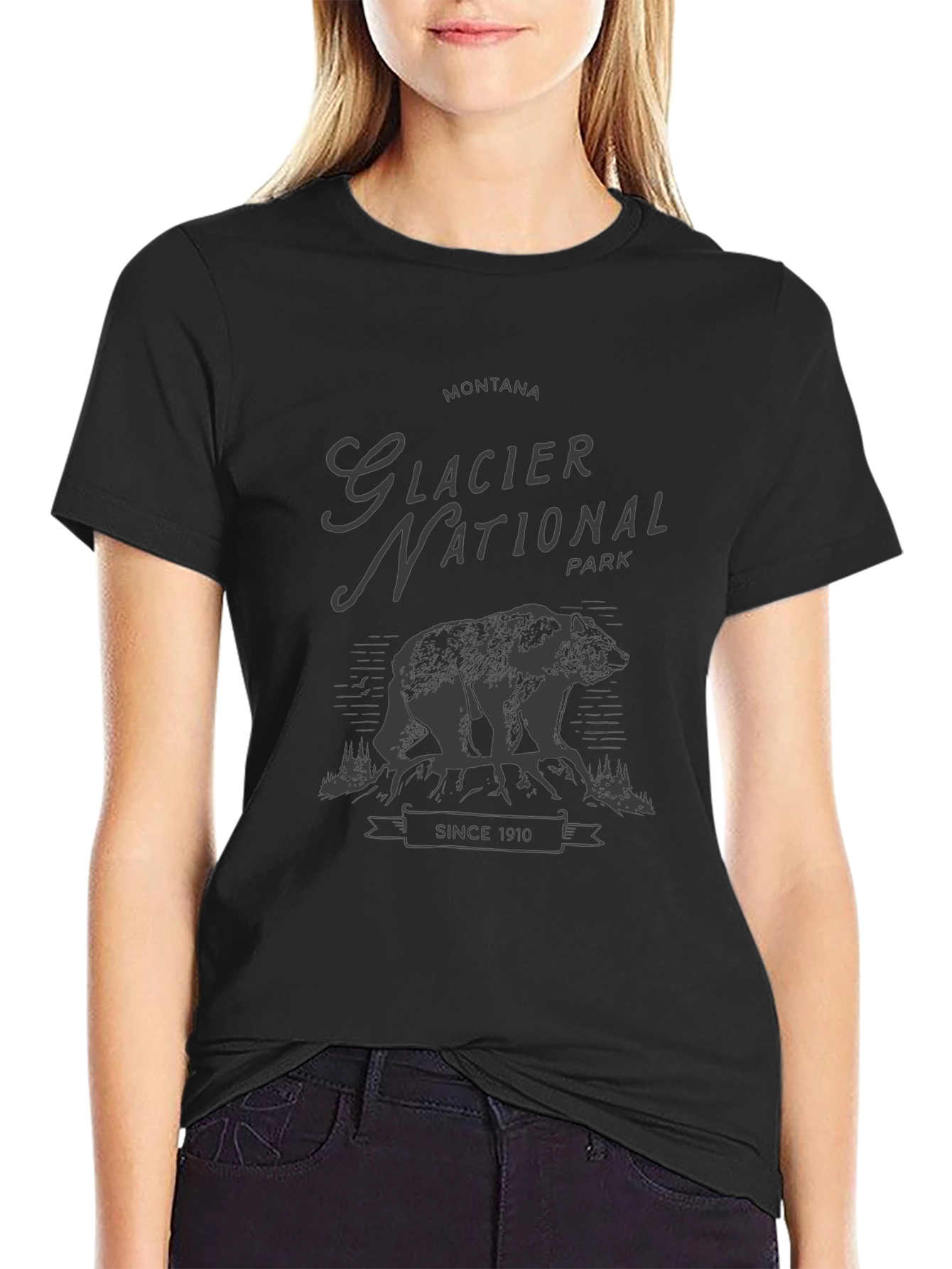 Glacier National Park Bear Graphic Tee