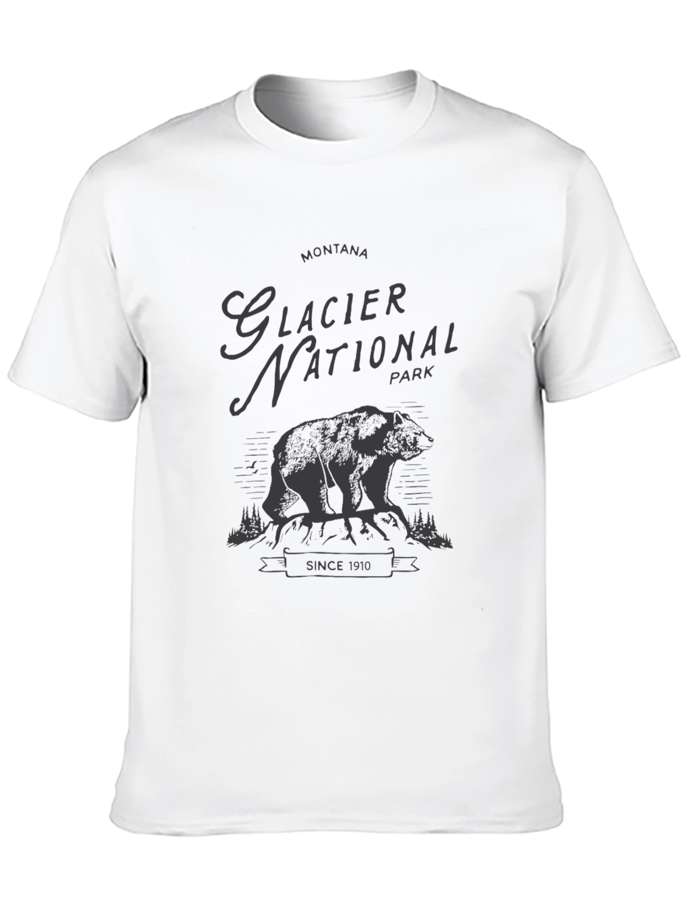 Glacier National Park Bear Graphic Tee