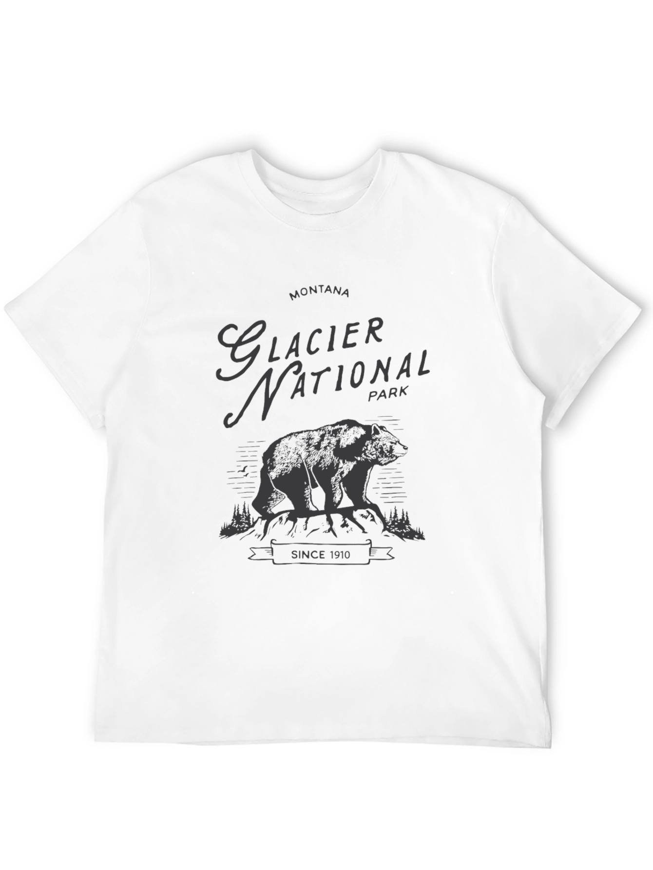 Glacier National Park Bear Graphic Tee