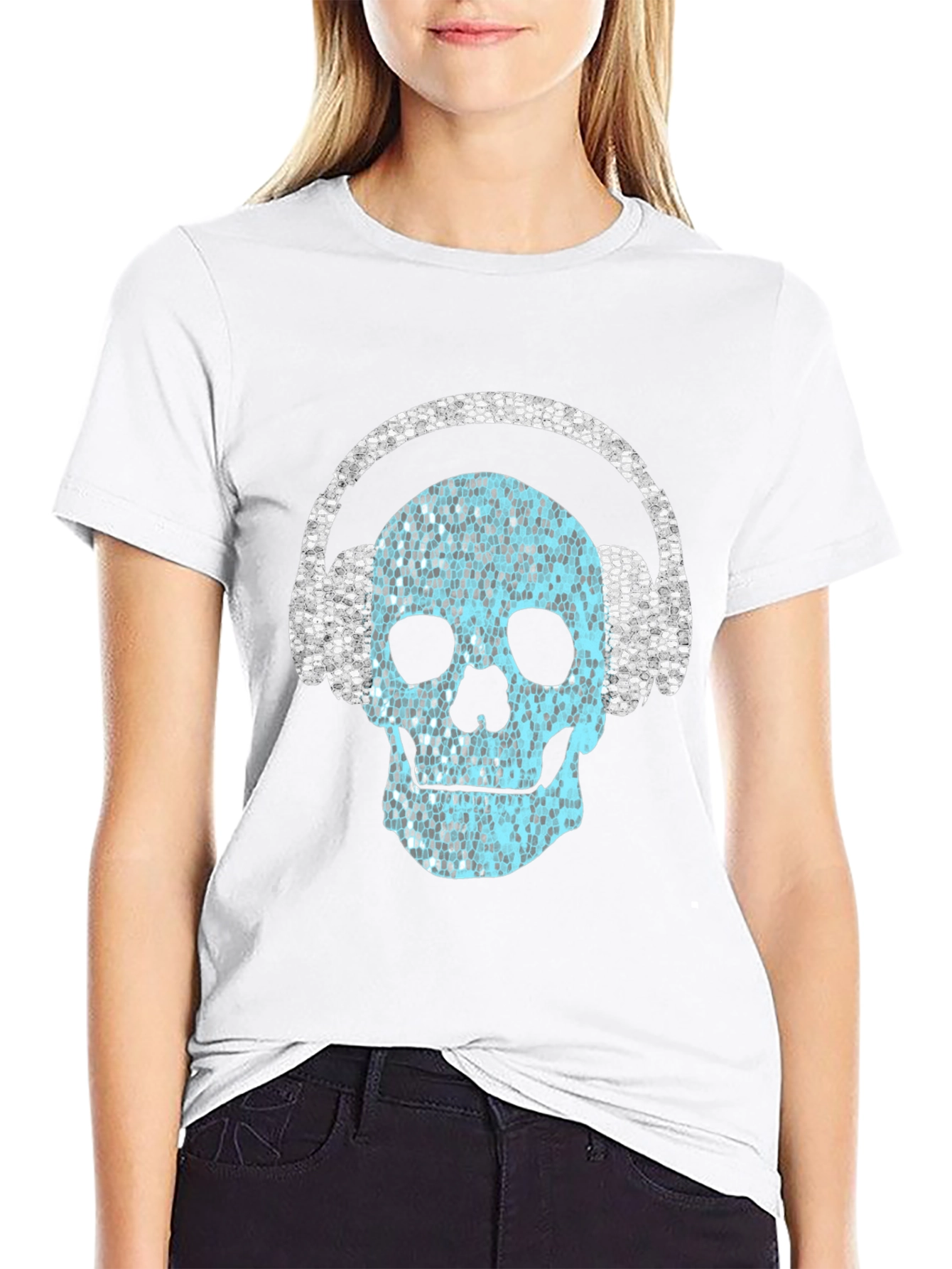 Skull Headphones Graphic Tee