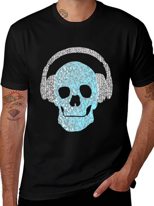 Skull Headphones Graphic Tee