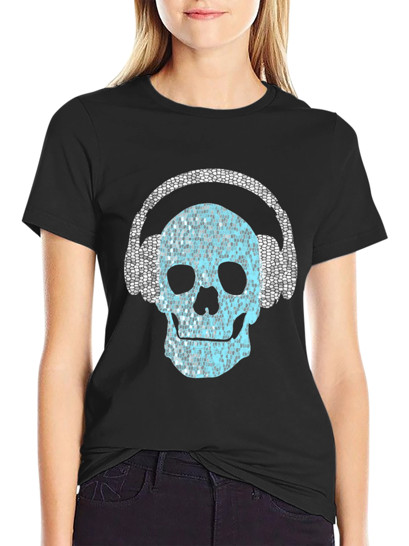 Skull Headphones Graphic Tee