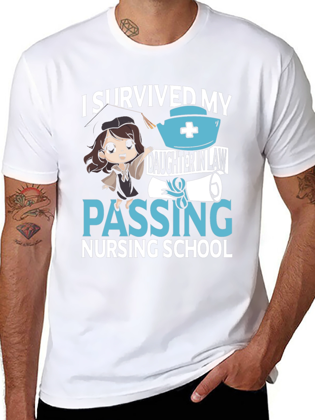 I Survived My Daughter in Law Nursing School T-Shirt
