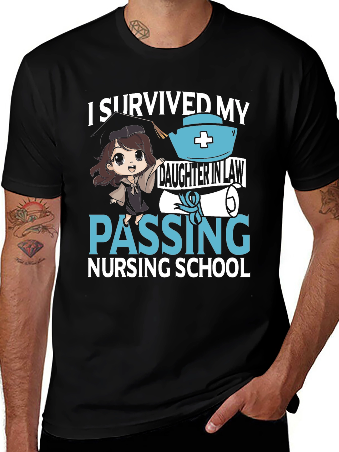 I Survived My Daughter in Law Nursing School T-Shirt
