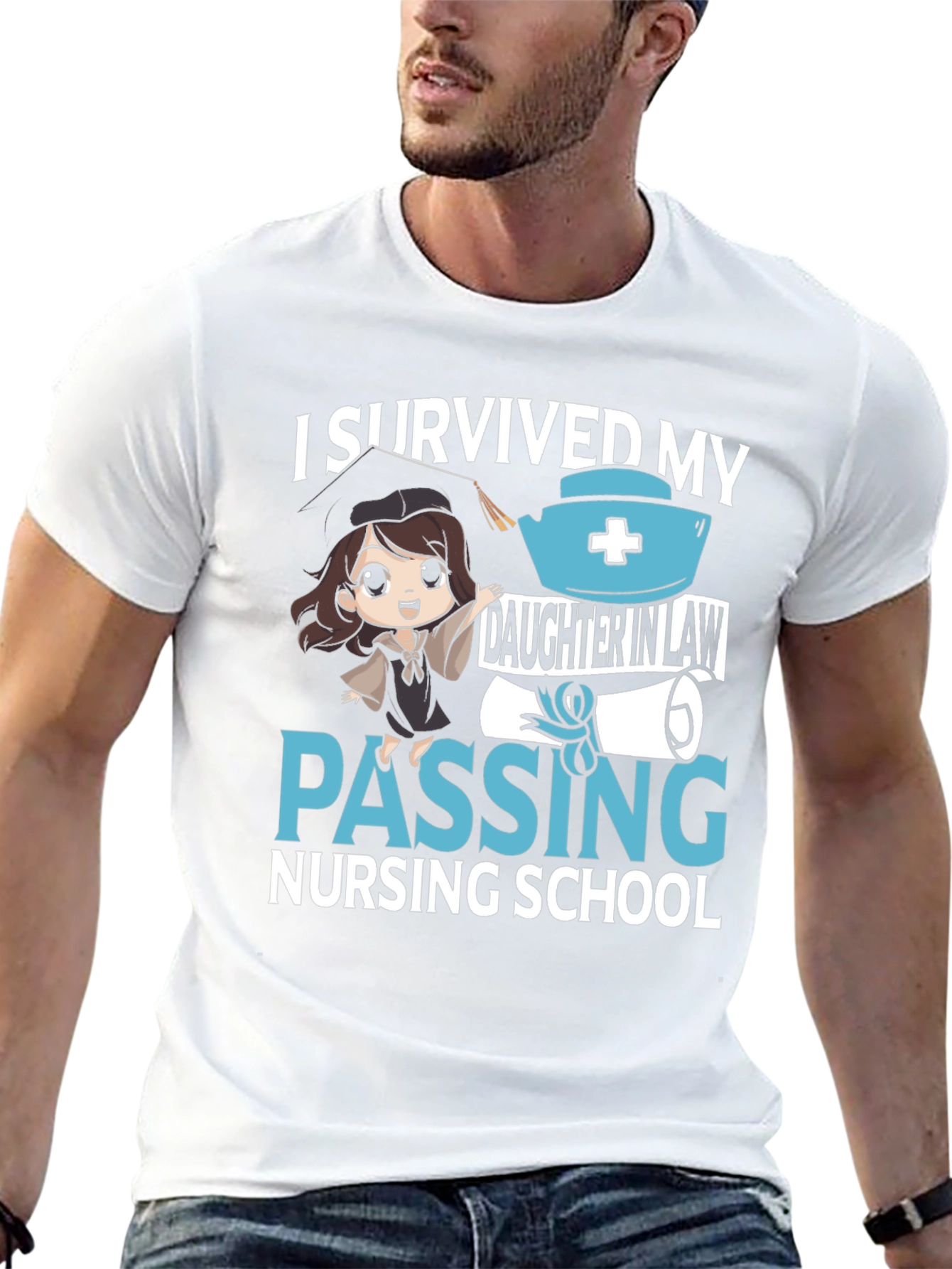 I Survived My Daughter in Law Nursing School T-Shirt