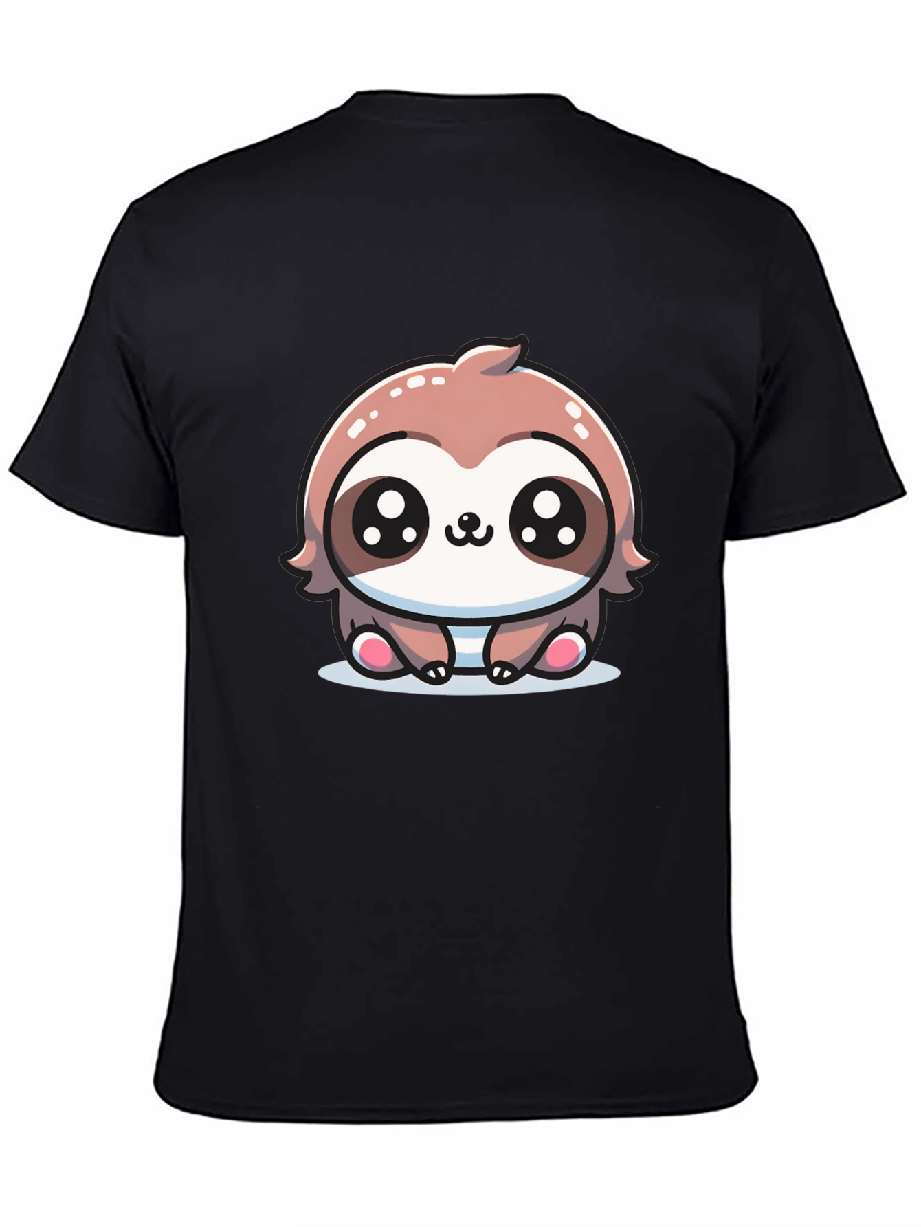 Cute Sloth Graphic Tee - Unisex Black T-Shirt