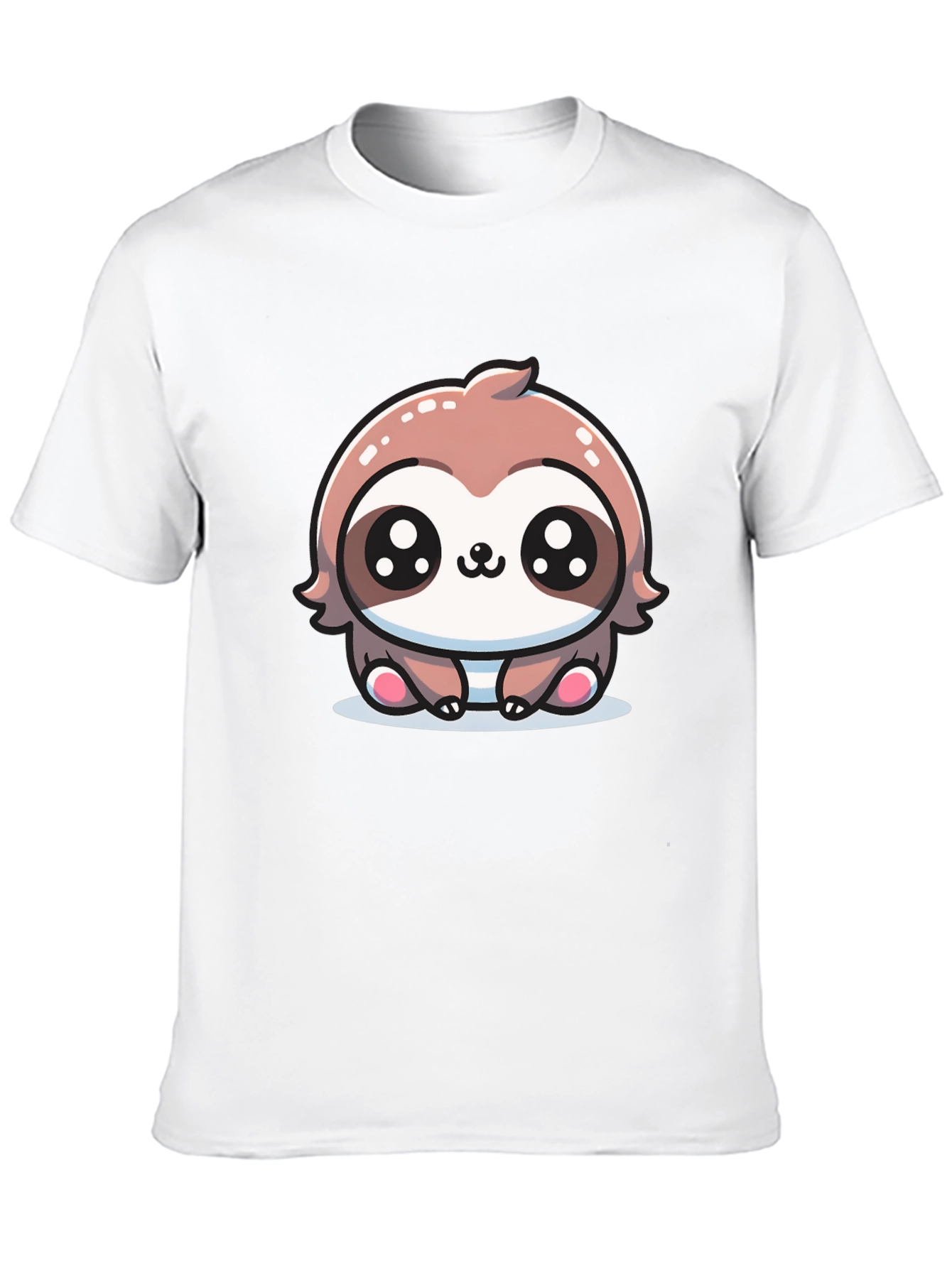 Cute Sloth Graphic Tee - Unisex Black T-Shirt