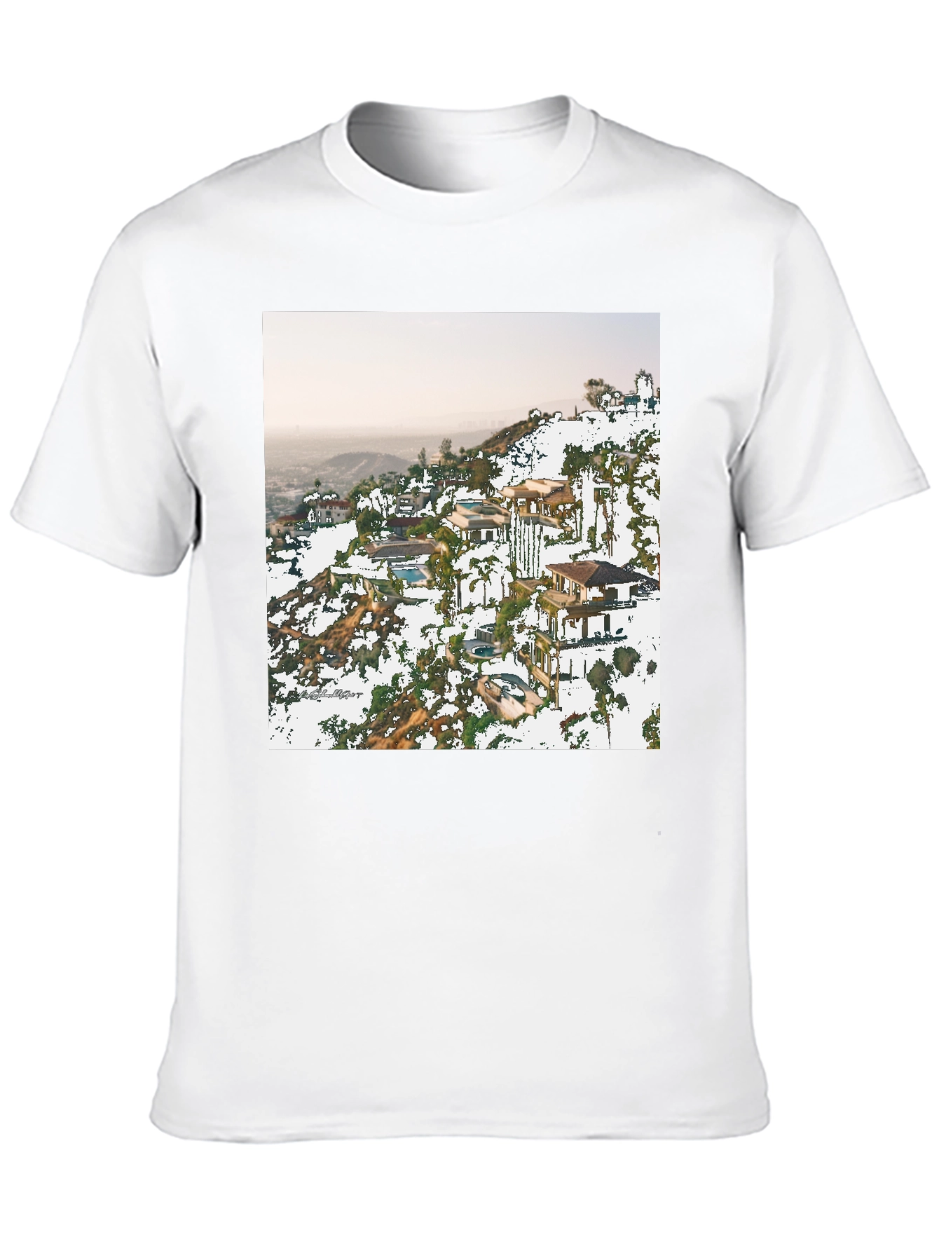 Hillside Homes Black Graphic T-Shirt
