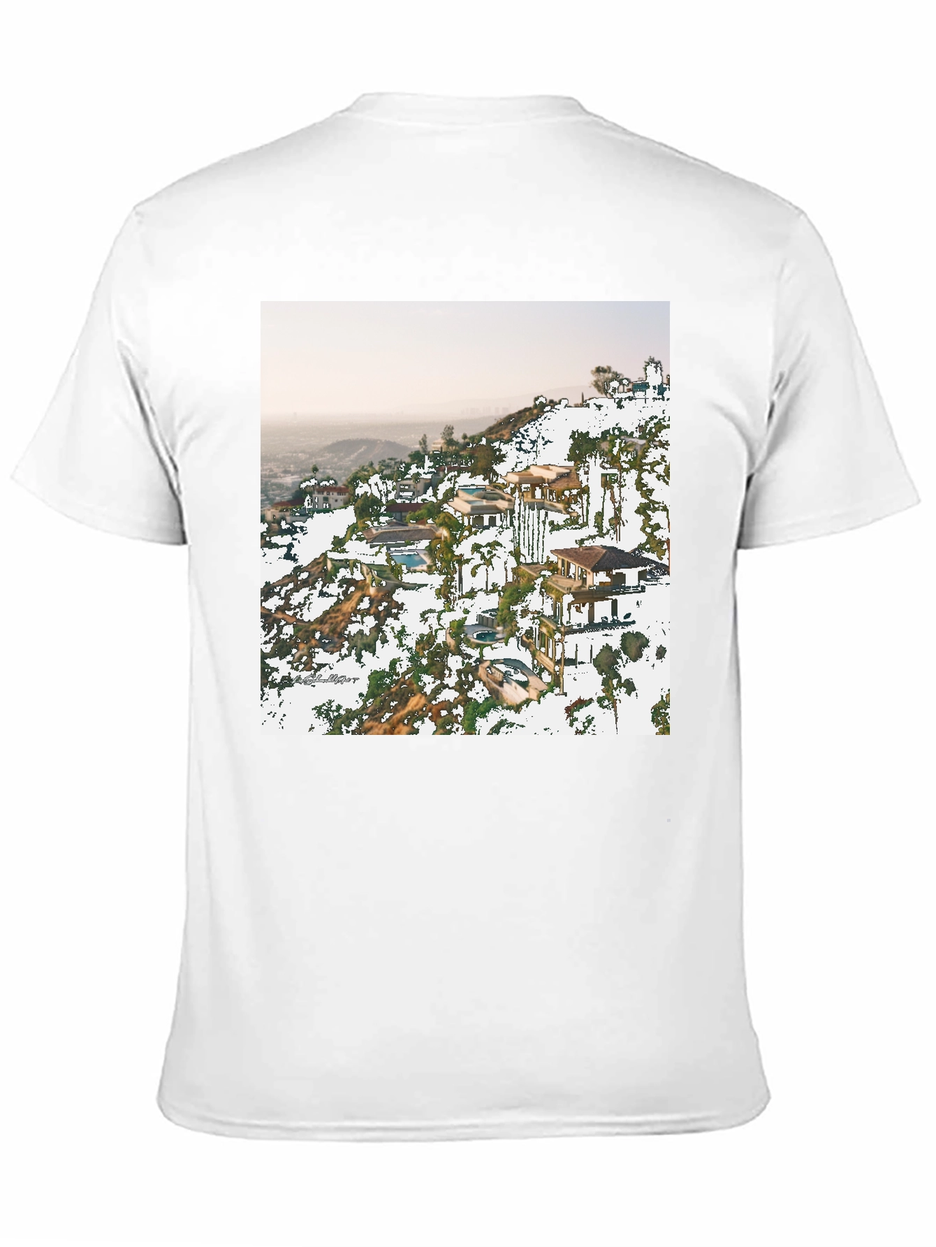 Hillside Homes Black Graphic T-Shirt