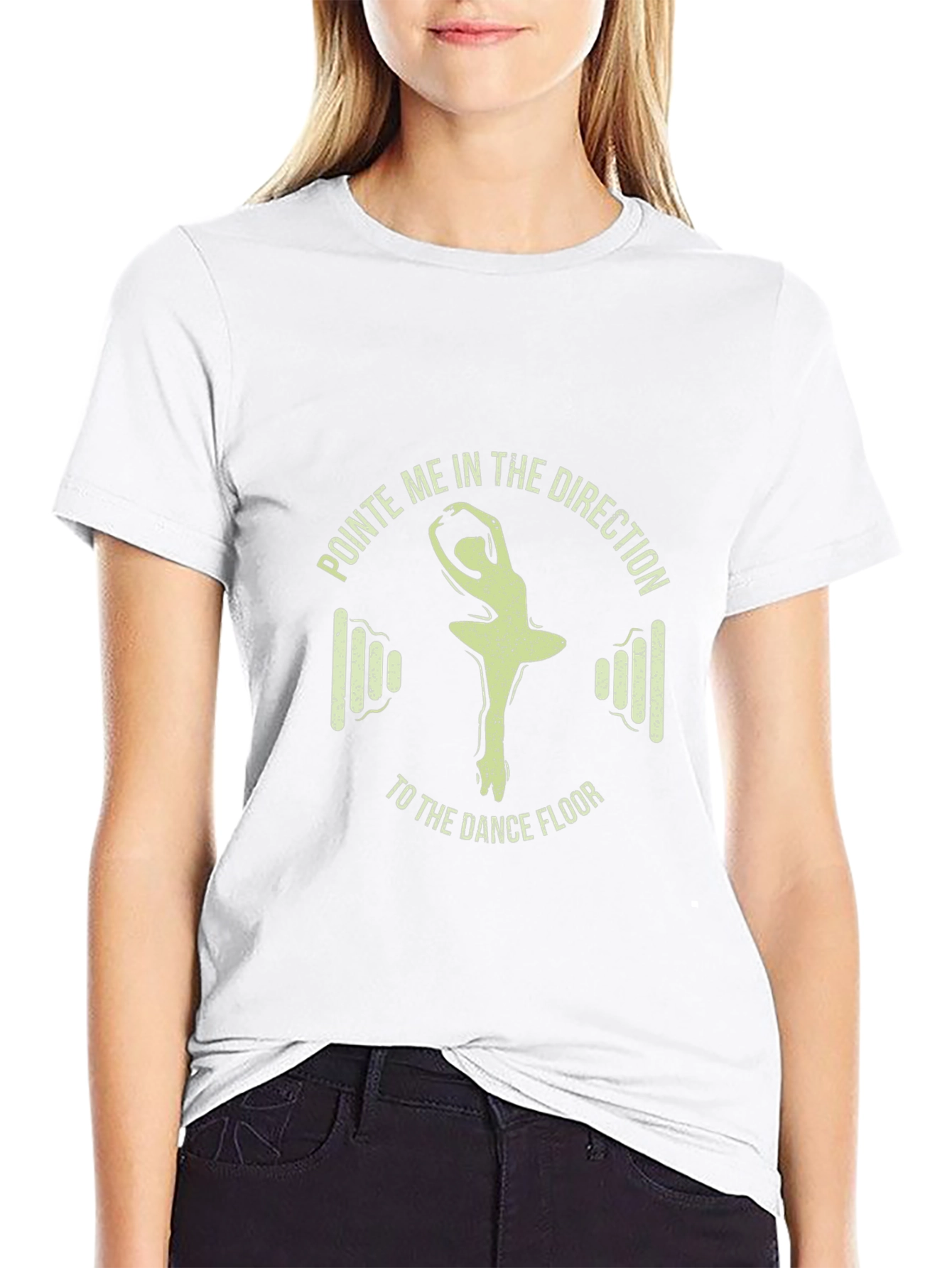 Pointe Me to the Dance Floor Graphic T-Shirt