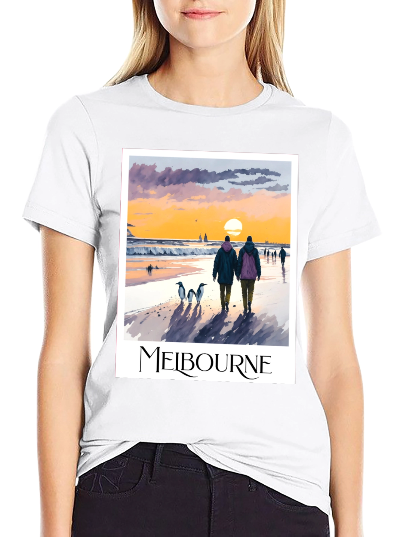Melbourne Sunset Beach Graphic Tee