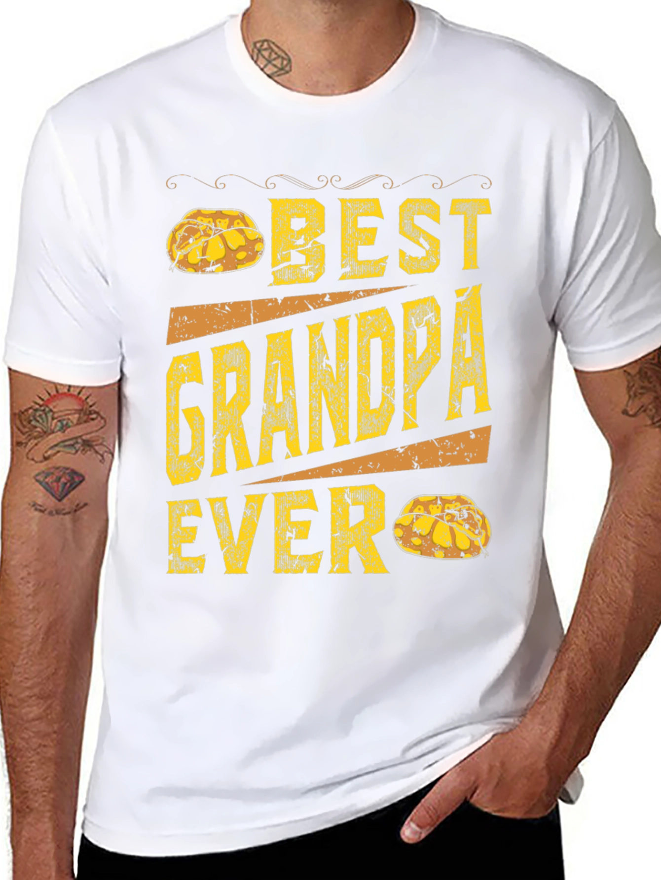 Best Grandpa Ever T-Shirt - Novelty Graphic Tee