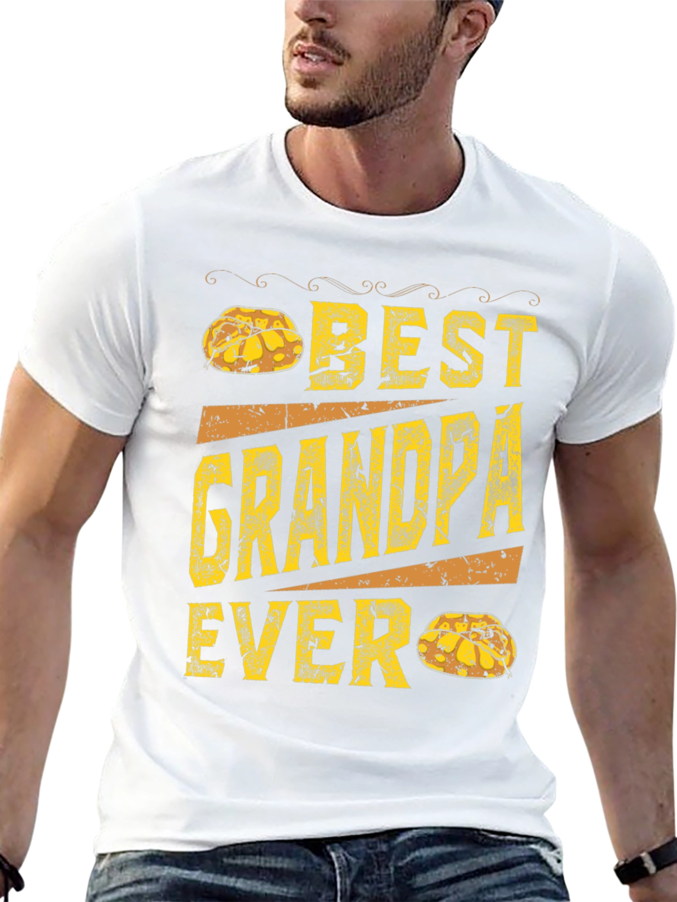 Best Grandpa Ever T-Shirt - Novelty Graphic Tee