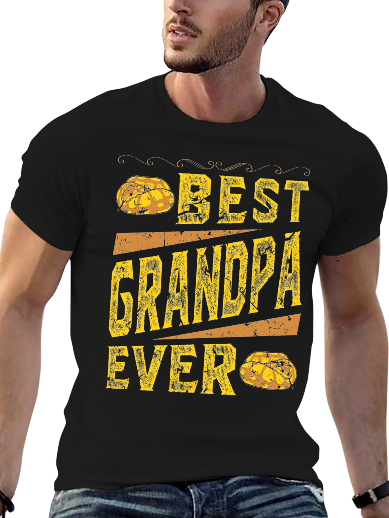 Best Grandpa Ever T-Shirt - Novelty Graphic Tee