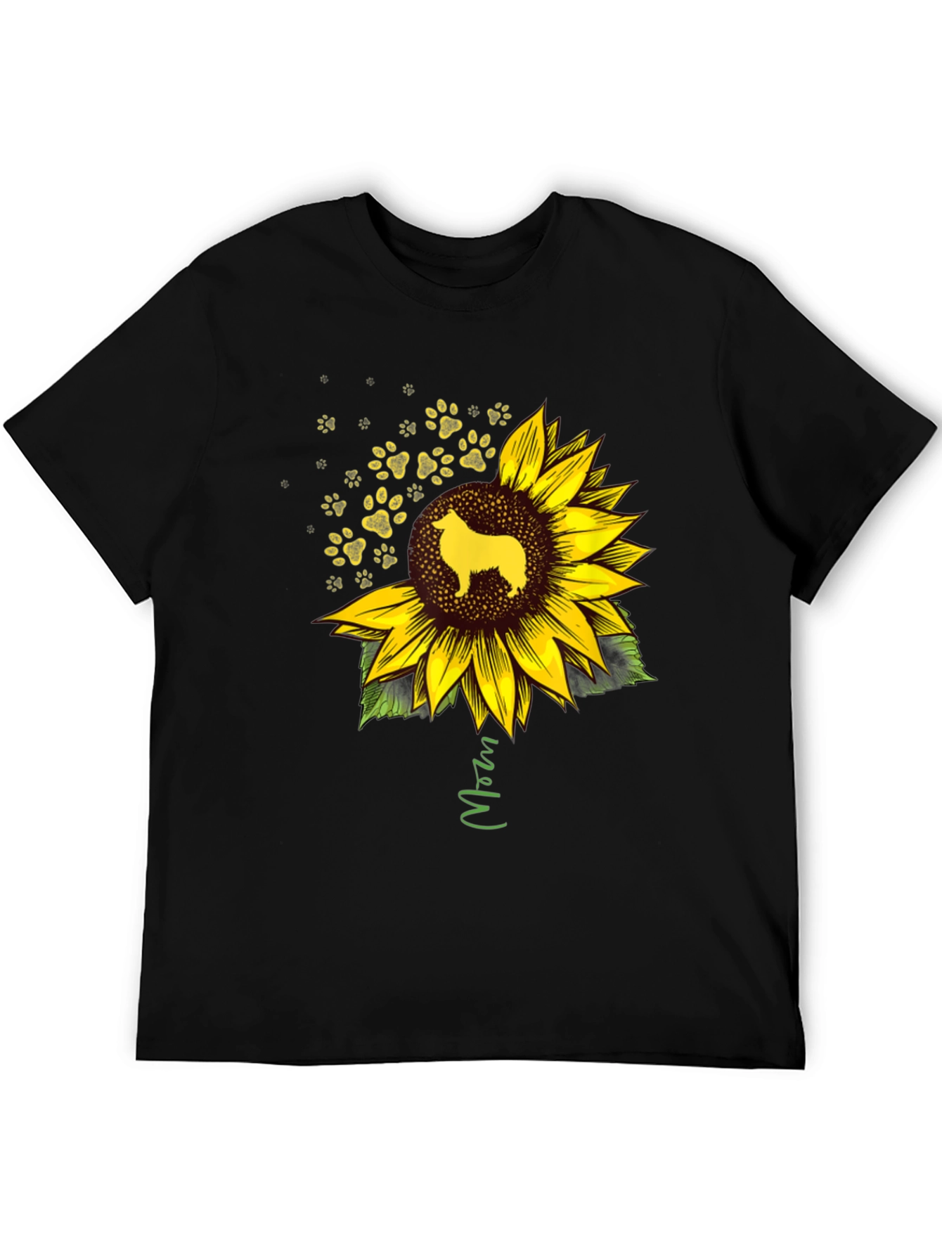 Dog Mom Sunflower T-Shirt – Cute Dog Lover Tee